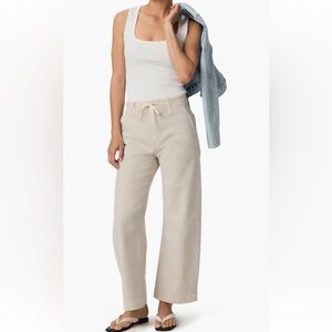 PAIGE Cream Wide Leg Pants